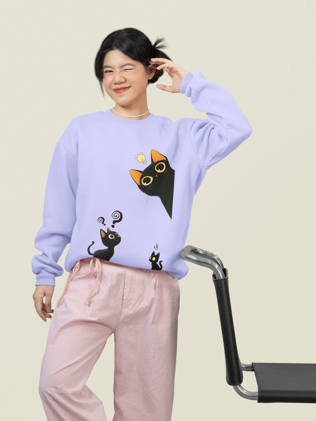 Catastrophic Thoughts — Fleece Oversized Sweatshirt