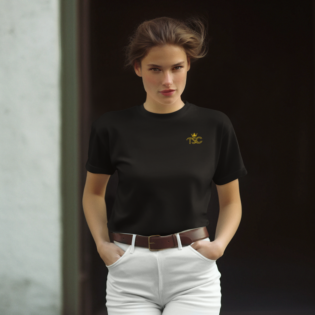 The Crest – Supima® Cotton Embroidered Logo T-Shirt